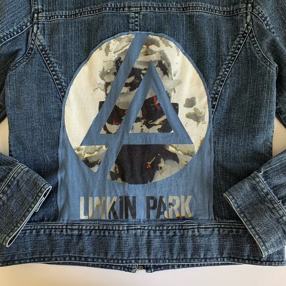 Via Penny Lane Reworked Apparel | Linkin Park Y2K Custom Denim Jacket - Picture 7 of 9
